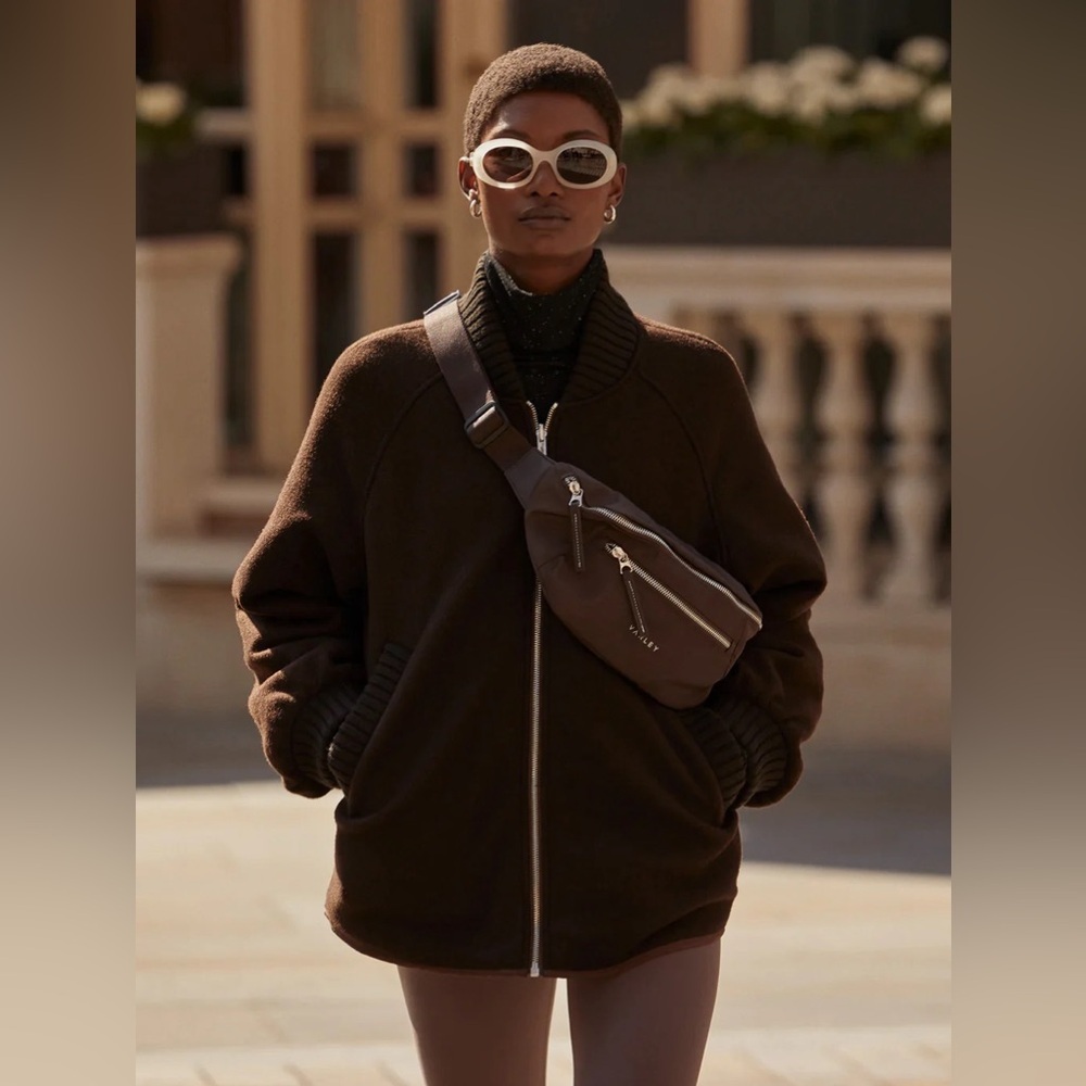 VARLEY Reno Reversible Quilt Jacket Coffee Bean Brown Size XL